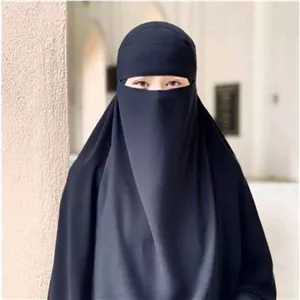پوشیه ،نقاب یک لایه جنس حریر 