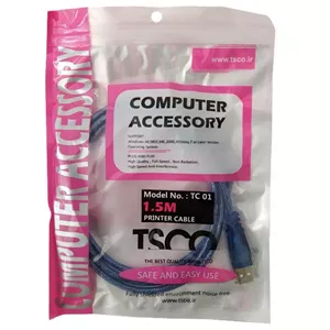 کابل پرینتر تسکو مدل TC 01 به طول 1.5 متر-پس کرایه