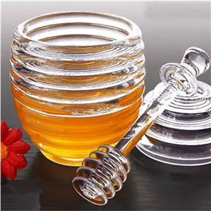 ظرف عسل خوری کندو با قاشق مخصوص
