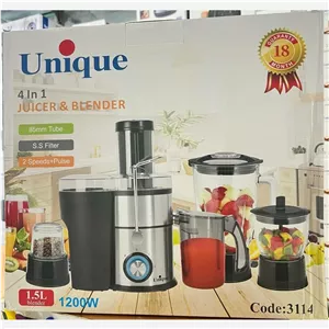 آبمیوه  گیری 4 کاره یونیک 1200 وات  