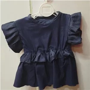 شومیز تاپ پیراهن دخترانه بچگانه سایز 35 جنس طرح لی
