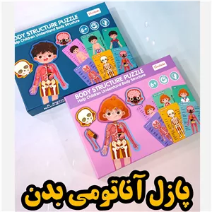 پازل آموزشی آناتومی بدن وارداتی مناسب از 4 سال تا بزرگسال