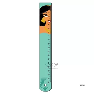خط کش 20 سانتی MDF طرح یاسمین (علاءالدین) RT069