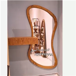 آینه دفرمه کنسول دیواری کلاسیک 