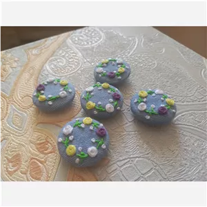 دکمه گلدوزی شده پالتویی (سایز 2)کد 6