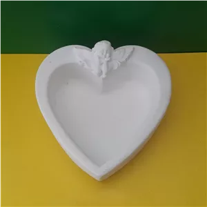 بیس خام ظرف هفت سین قلبی فرشته دار