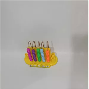 چرتکه 5 میل پایه دار دارای ارزش مکانی جا قلمی دار