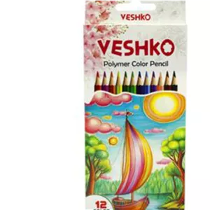 مداد رنگی 12رنگ پلیمری وشکو