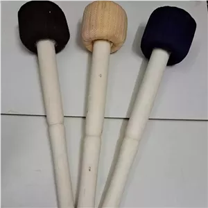 دسته طبل بزرگ درجه یک دوهول دسته چوبی نوارپیچی با دست کیفیت اعلا مناسب طبل 80 و 100 سانتی