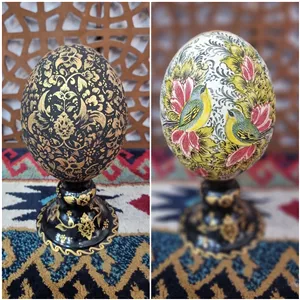 تخم شترمرغ گل و مرغ و تشعر (پس کرایه)