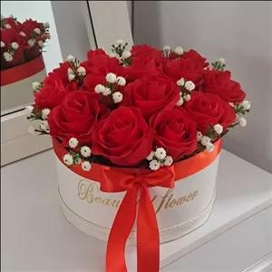 باکس گل رز پایه بلند و کوتاه 16گله (پس کرایه)