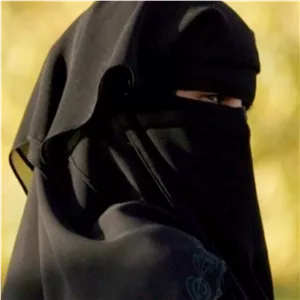 پوشیه دو لایه حریر سبک خنک مشکی