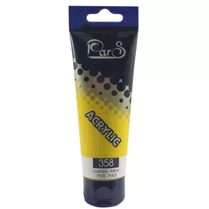 رنگ اکریلیک پارس کد 358 yellow رنگ زرد 75 میلی لیتر 