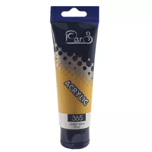 رنگ اکریلیک پارس کد 365 ochre yellow  اکر 75میلی لیتر