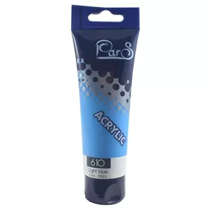 رنگ اکریلیک پارس کد 610 Light blue آبی 75 میلی لیتر 