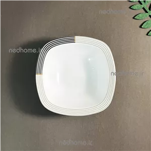 ماست خوری تک چینی زرین طرح وگاس کواترو فله ای درجه یک ( یک عدد )
