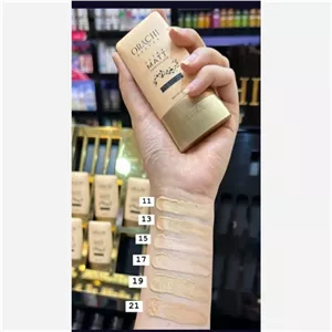 کرمپودر آرایشی تیوپی کرم پودر 30 میل در 6 رنگ حاوی نیاسین آمید و سبیوم اوراچی ORACHI ایتالیایی