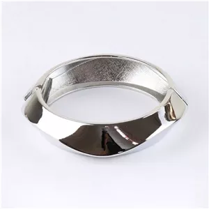بنگل دستبند النگویی زنانه فشن رنگ سیلور آینه ای407005027