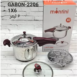 زودپز تک دسته 6 لیتری مونتینی