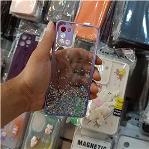 گارد A31 سامسونگ مدل اکلیلی شفاف بنفش
