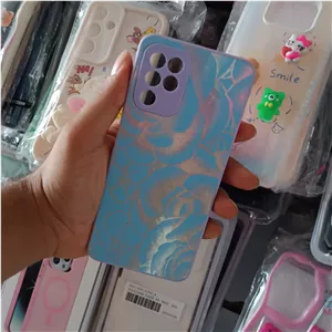 گارد A22.4G سامسونگ طرح گل رنگ آبی