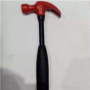 چکش میخ کش ( دو شاخ ) دسته استیل باروکش پلاستیکی 0.25 کیلوگرم ( 250 گرم ) 27 سانت