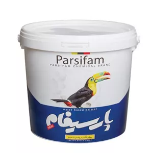 رنگ نیم پلاستیک سفید مات پارسیفام درجه دو گالن 5 کیلویی توکا