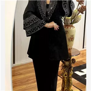 مانتو کتی استین کلوش ورساچ9