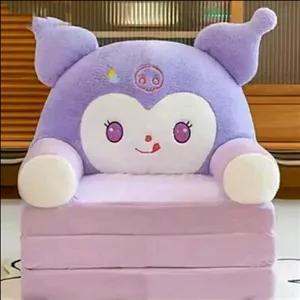 مبل تخت خواب شو کرومی جنس مخمل نانو  . وارداتی. سایز کودک. رنگ بنفش 