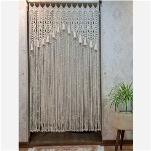 پرده مکرومه طرح ارکیده(پس کرایه)