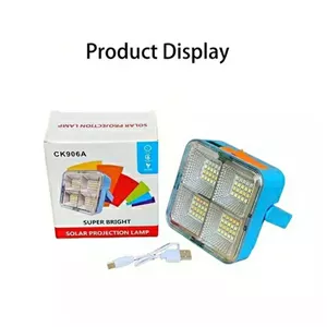 مینی پروژکتور شارژی خورشیدی مدل CK906A اورجینال 