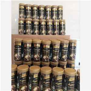 سیر سیاه سیرستون200گرمی ( پک 10 عددی ) تخمیر شده ازبهترین سیرهمدان. قوطی 200گرمی