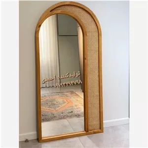آینه قدی چوبی حصیری