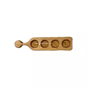 جای فنجانوارمر دسته دار چهارخانه چوب پلی وود (پس کرایه)