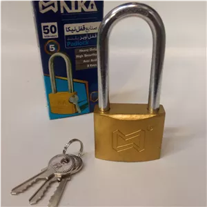 قفل آویز پایه بلند نیکا سایز 50