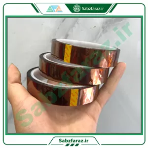 نوار چسب نسوز کاپتون عرض ۲۰ میلی‌متر (سایز ۲ سانتی‌متر)