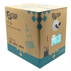 کابل ترکیبی دوربین مداربسته اوکپ OCAP مسی مغز0/7 شیلد 80 مدل 400P