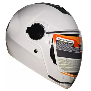 کلاه کاسکت فک ثابت استیل برد مدل فول فیس کد STEEL_WHT