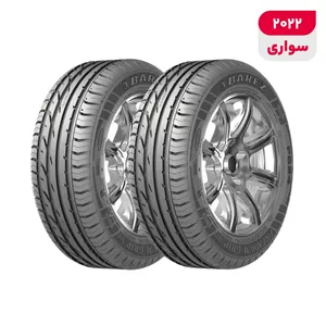 لاستیک خودرو رادیال بارز مدل P624 V Premium Grip با کاربری سواری و سایز رینگ 16 اینچ، فاق 50 درصد پهنا و پهنای 205 میلی‌متر، شاخص تحمل وزن 87 و شاخص سرعت V (حداکثر سرعت 240 کیلومتر بر ساعت)، ساخت ایران، دارای تایر تیوبلس و تکنولوژی رادیال، 2 حلقه