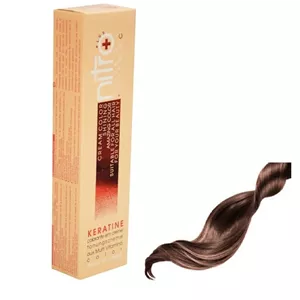 رنگ مو نیترو پلاس  Keratine شماره 5.53  حجم 100 میلی لیتر رنگ قهوه ای کاکائویی