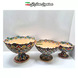 پخش عمده کاسه میوه خوری پایدار میناکاری سفالی