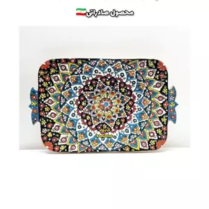 پخش عمده دیس اناری متوسط میناکاری سفالی