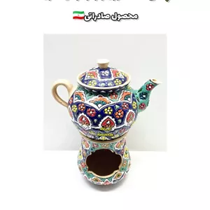 پخش عمده قوری وارمردار متوسط میناکاری سفالی سایز متوسط