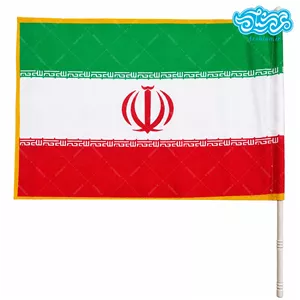 پرچم دستی پارچه ای ایران 40 سانتی متری