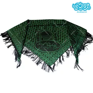 چفیه طرح عربی ذکردار سبز