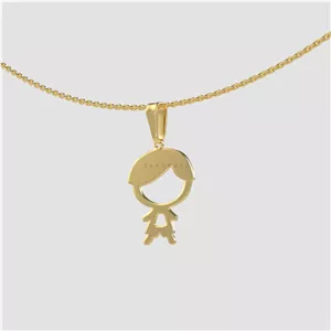 آویز طلا پسرک کد 01