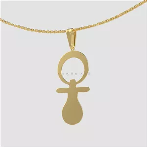 آویز طلا پستانک کد 01