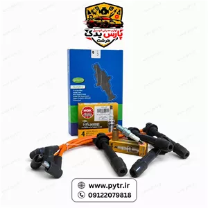 خرید و قیمت پک شمع وایر تقویتی ریو(شمع سوزنی NGK+ وایر تقویتی ریو)