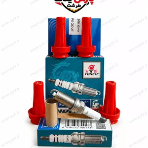 پک شمع و وایر پژو207 و 206 TU5و تارا (شمع تورچ ایریدیوم بلند+بوت وایر TU5)