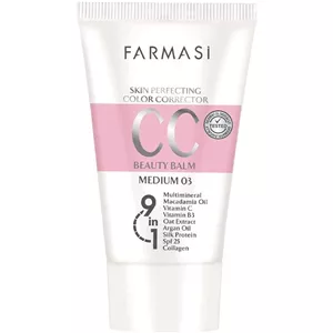 سی سی کرم فارماسی اورجینال SPF25 حاوی ۹ ماده مؤثره حجم ۵۰  (رنگ روشنLIGHT01) 